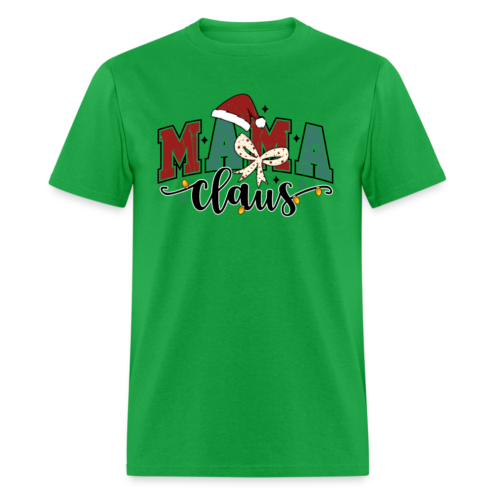 Mama Claus (Christmas) T-Shirt - bright green