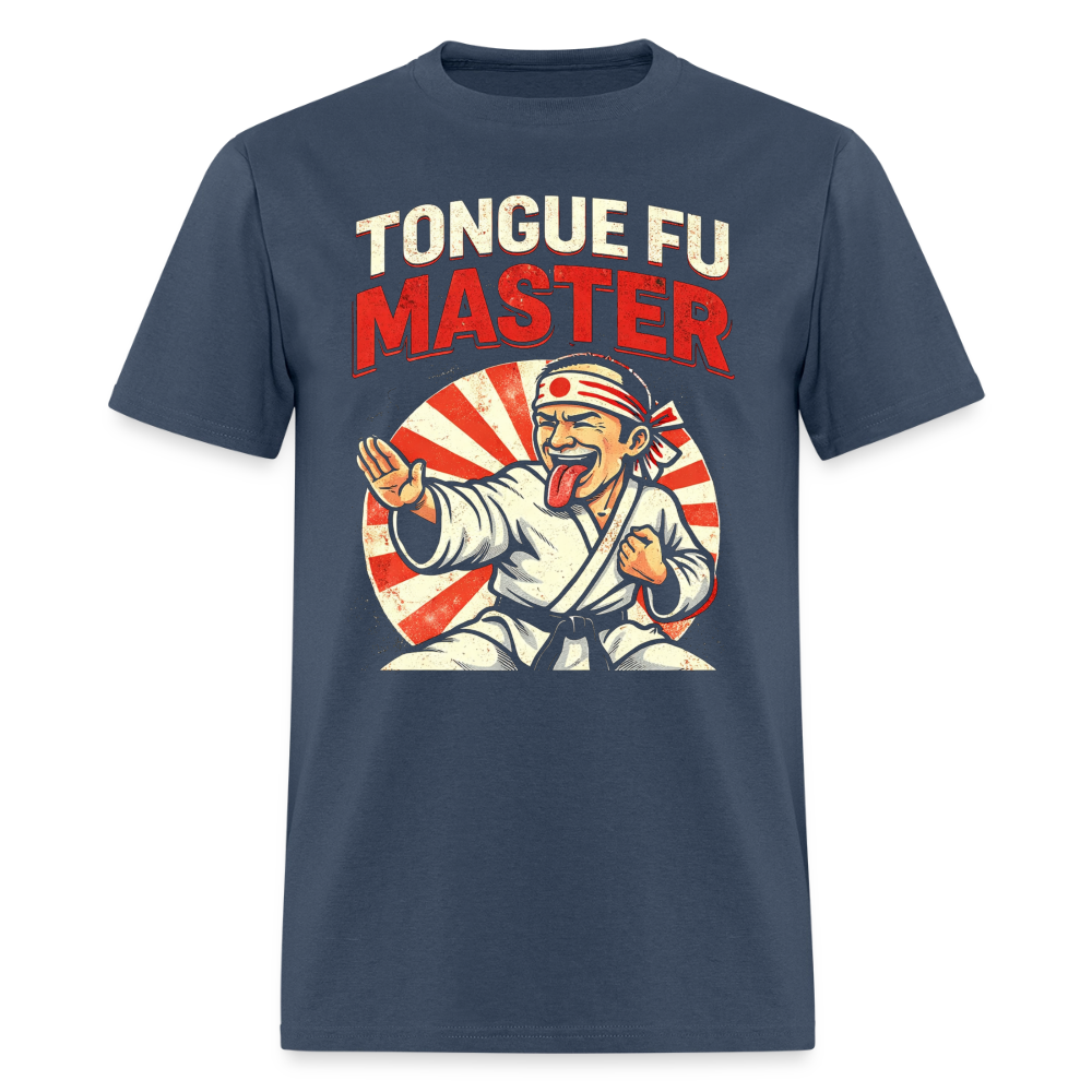 Tongue FU Master T-Shirt Color: Blue Dusk