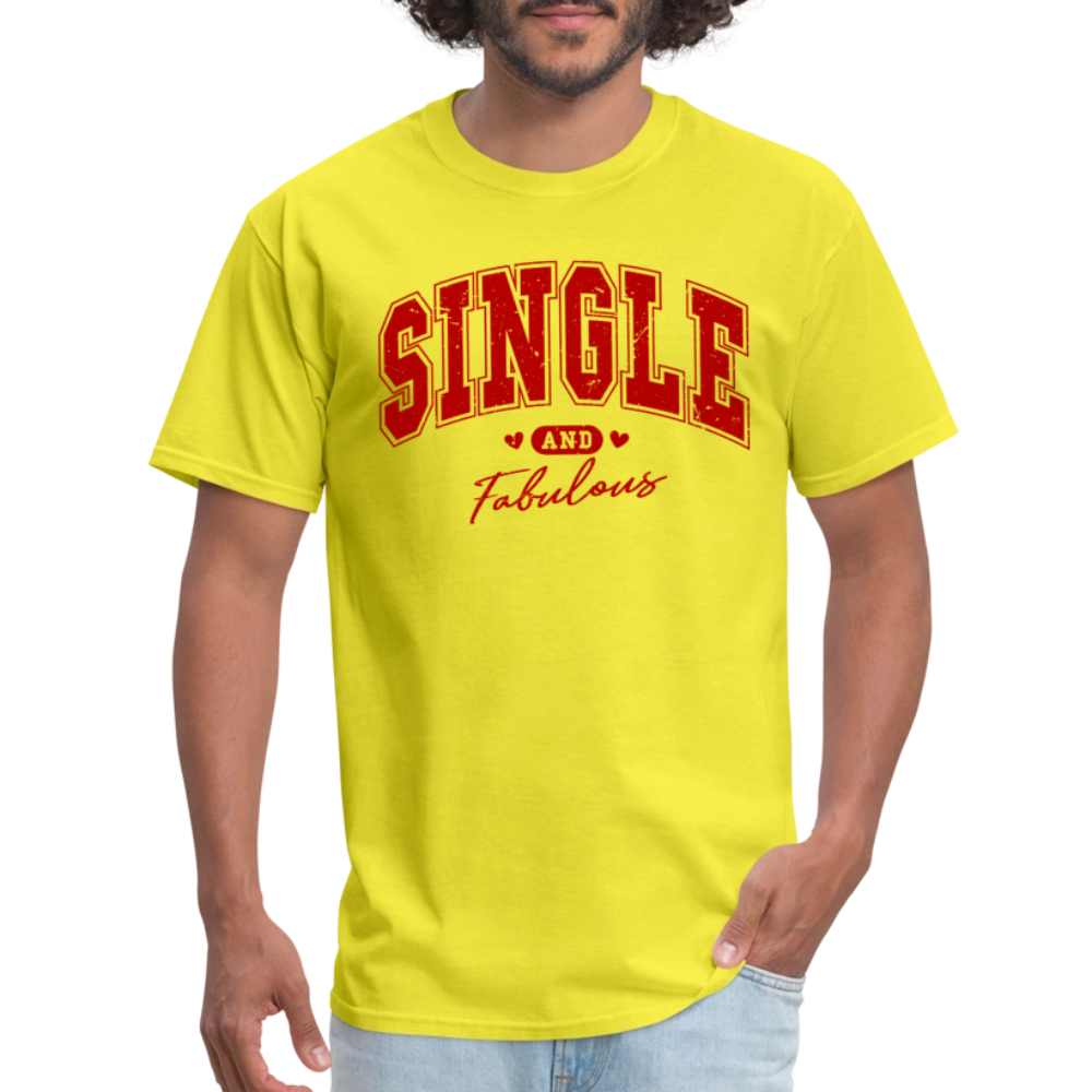 Single and Fabulous T-Shirt - yellow