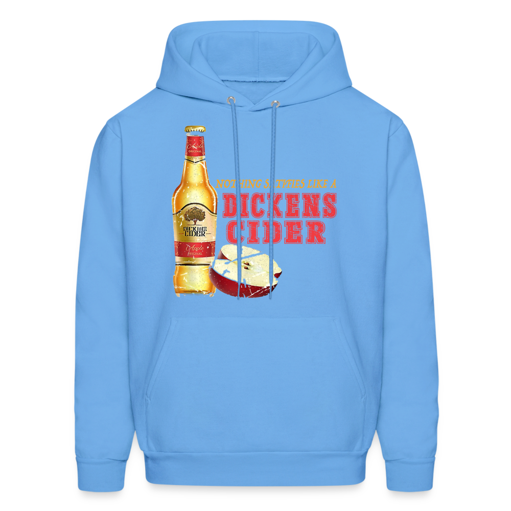 Nothing Satisfies Like A Dickens Cider Hoodie - carolina blue