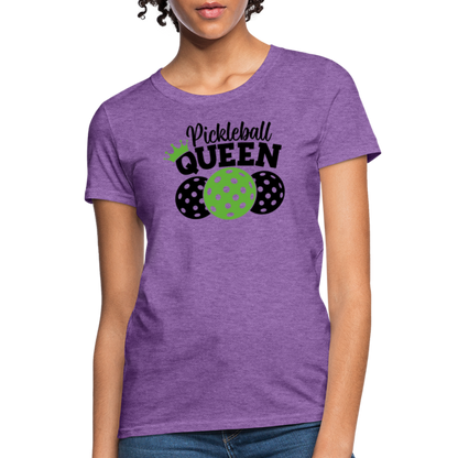 Pickleball Queen Women's Contoured T-Shirt - purple heather