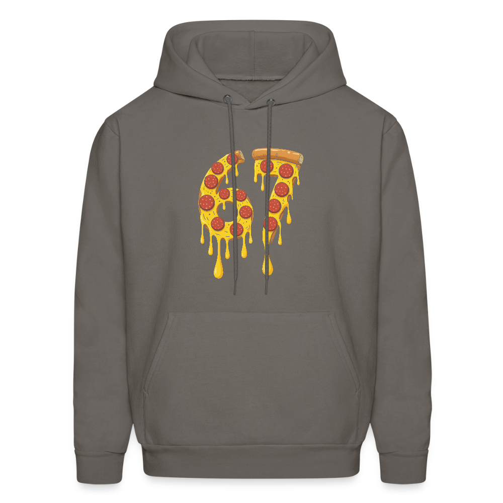 Six Seven 67 Pizza Hoodie - asphalt gray
