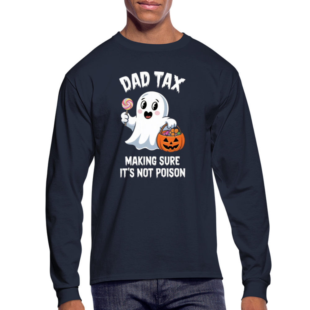 Dad Tax (Halloween) Long Sleeve T-Shirt - navy