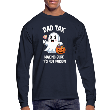 Dad Tax (Halloween) Long Sleeve T-Shirt - navy