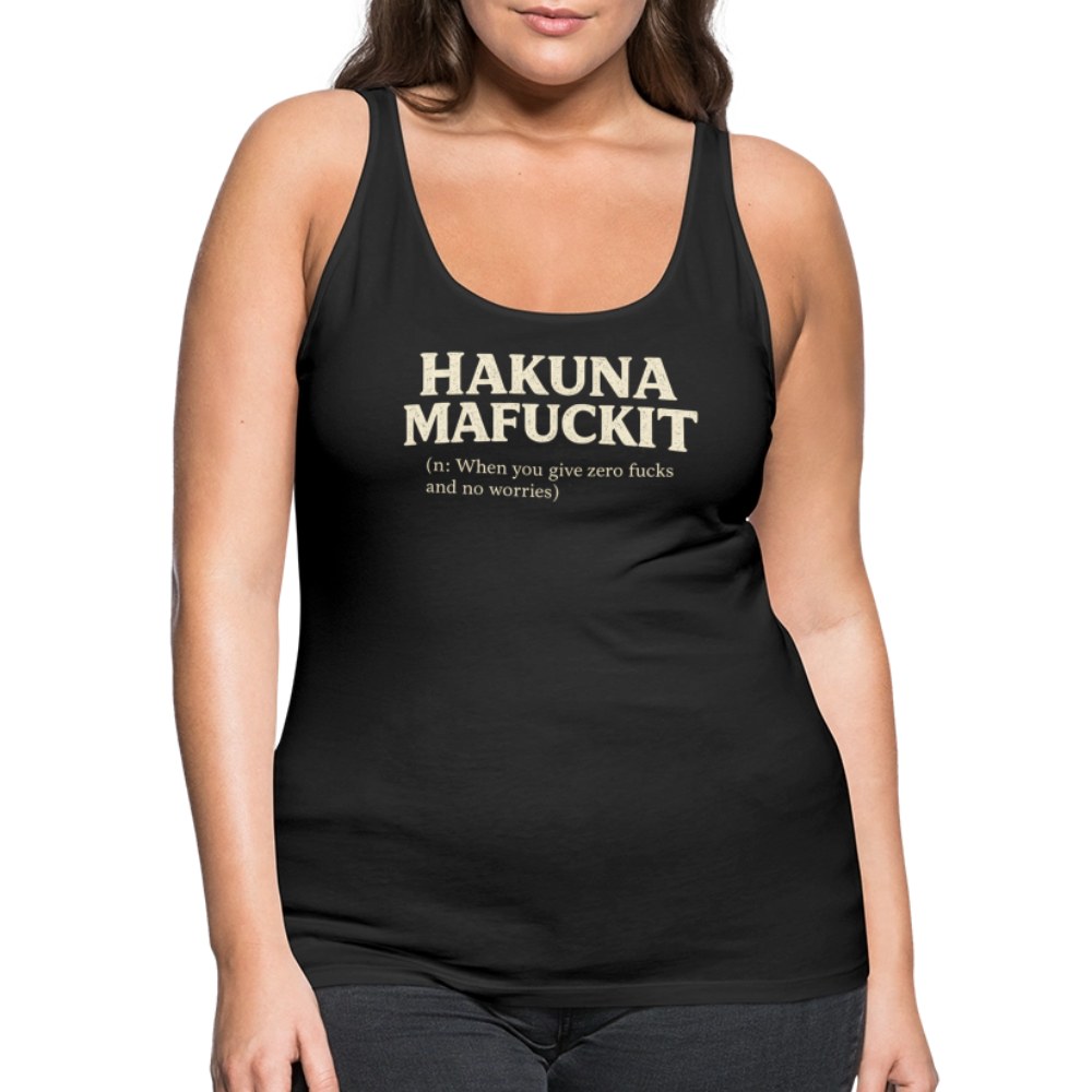 Hakuna Mafuckit Women’s Funny Graphic Tank Color: Black