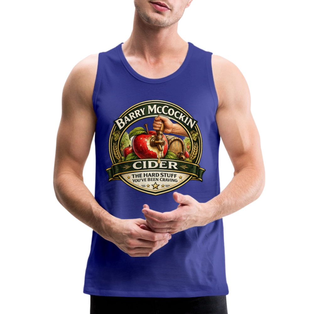 Barry McCockin Cider Funny Tank Top Color: Royal Blue