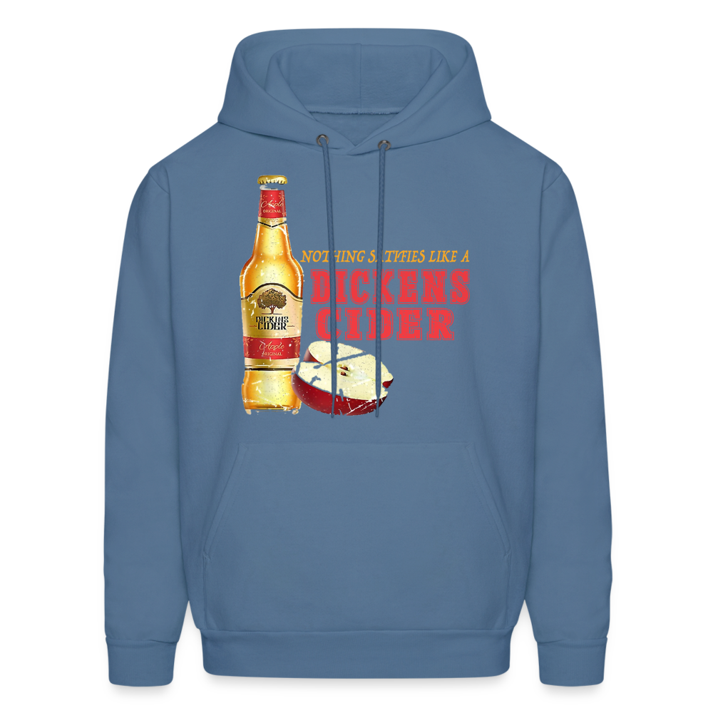 Nothing Satisfies Like A Dickens Cider Hoodie - denim blue