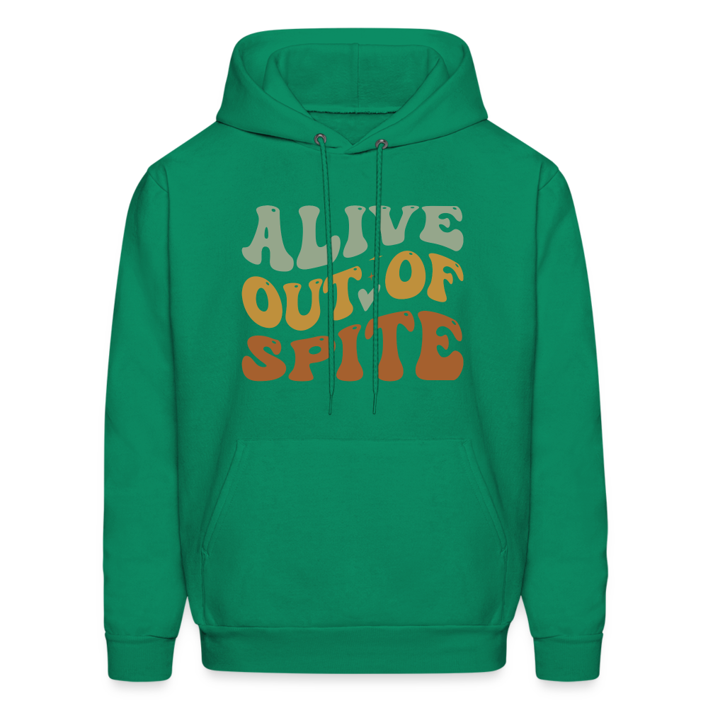 Alive Out Of Spite Hoodie - kelly green