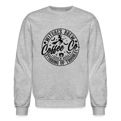 Witches Brew Coffee Co Sweatshirt (Halloween) - heather gray