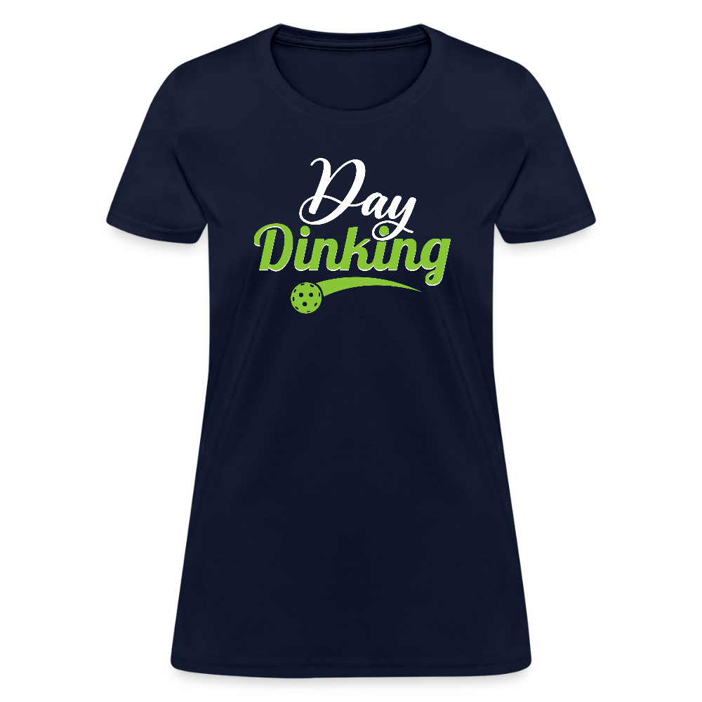 Day Dinking Women's Contoured T-Shirt - navy