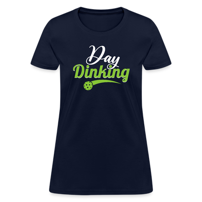 Day Dinking Women's Contoured T-Shirt - navy