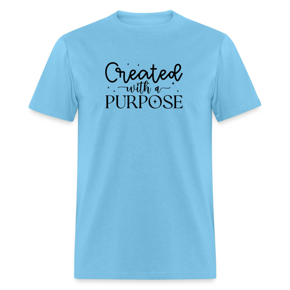 Created with a Purpose T-Shirt - aquatic blue