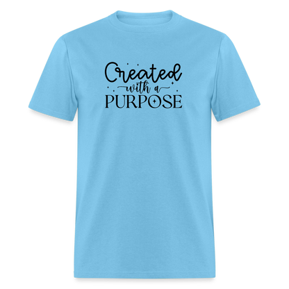 Created with a Purpose T-Shirt - aquatic blue