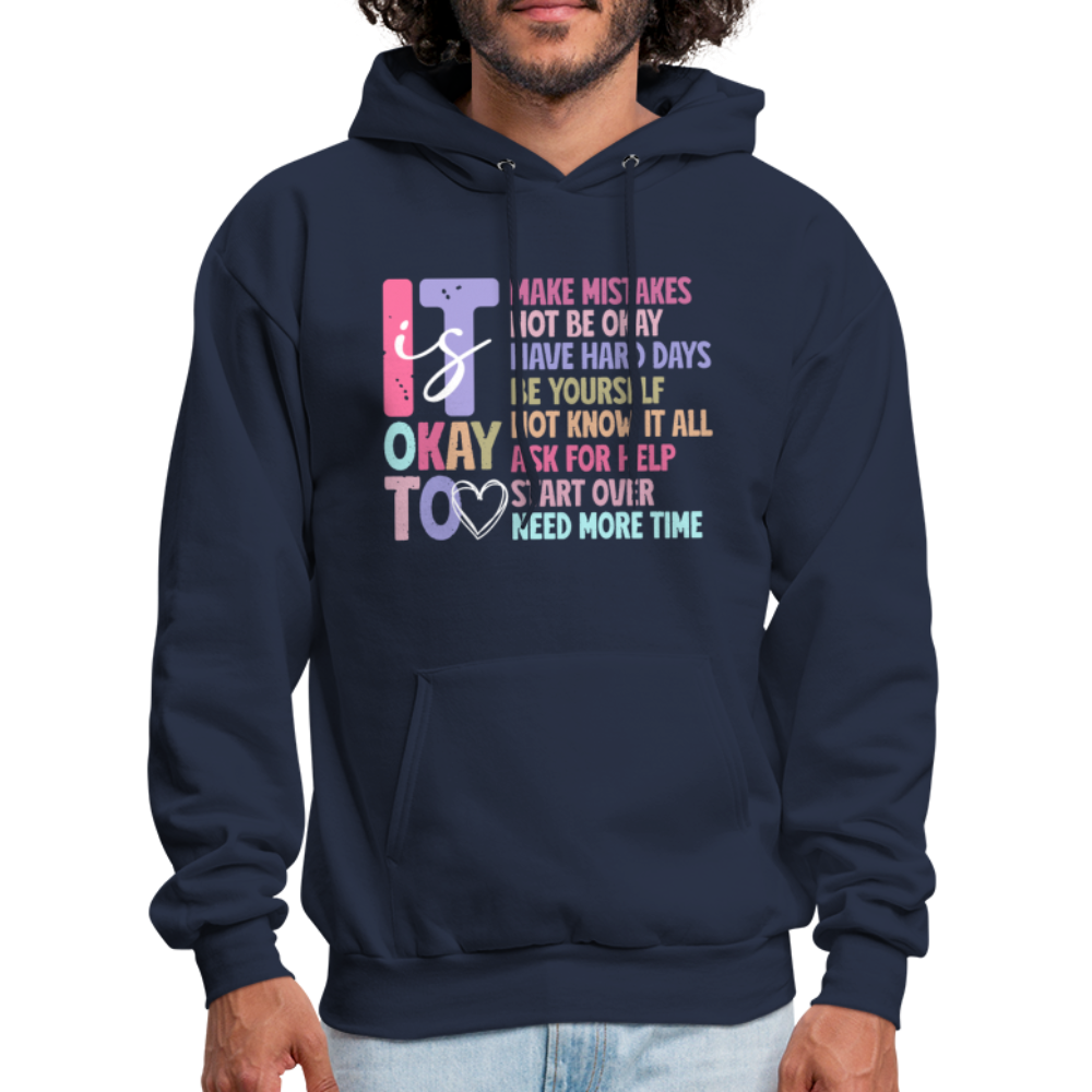 It Is Ok (Motivation Support) Hoodie - navy