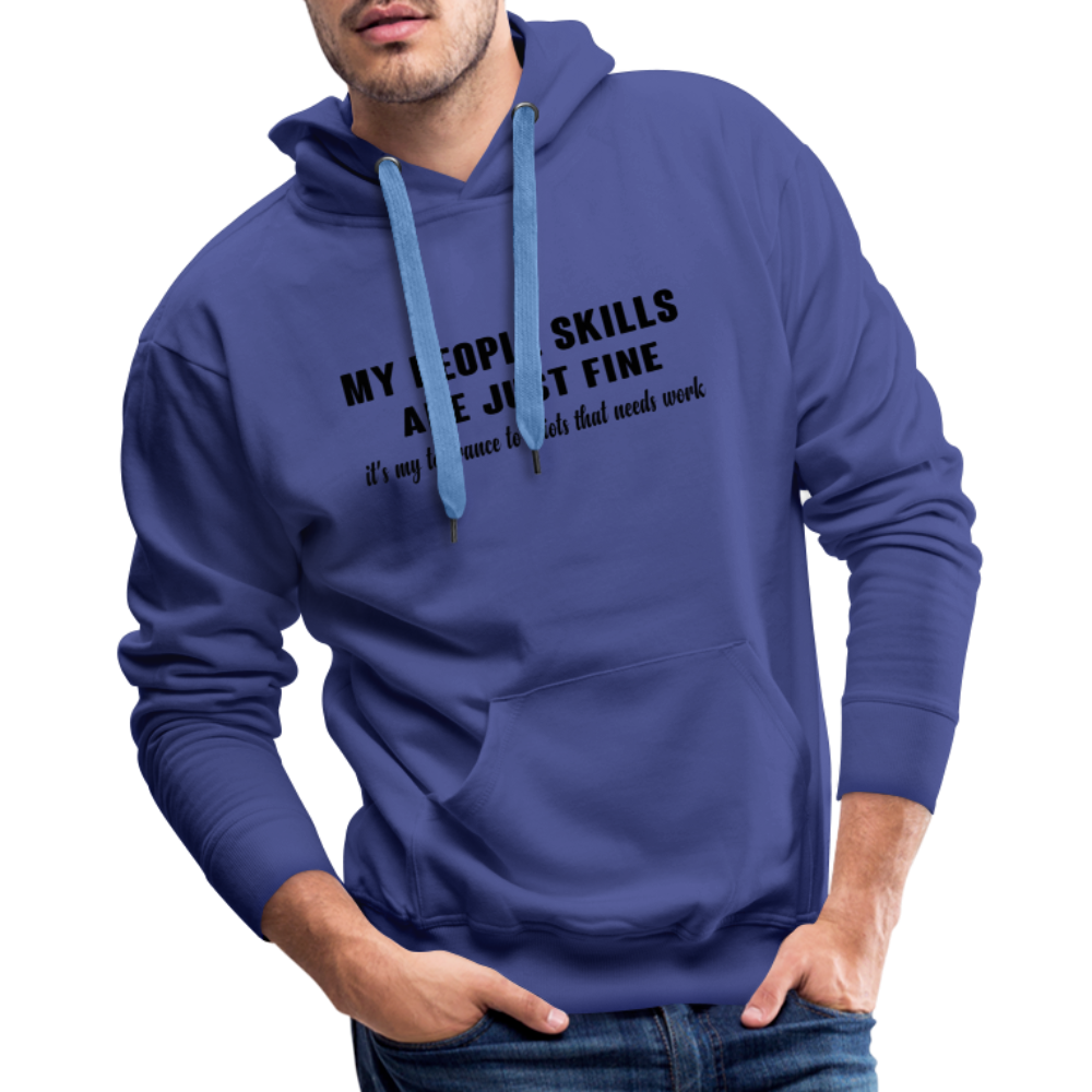 It's My Tolerance To Idiots That Needs Work Men’s Premium Hoodie - royal blue