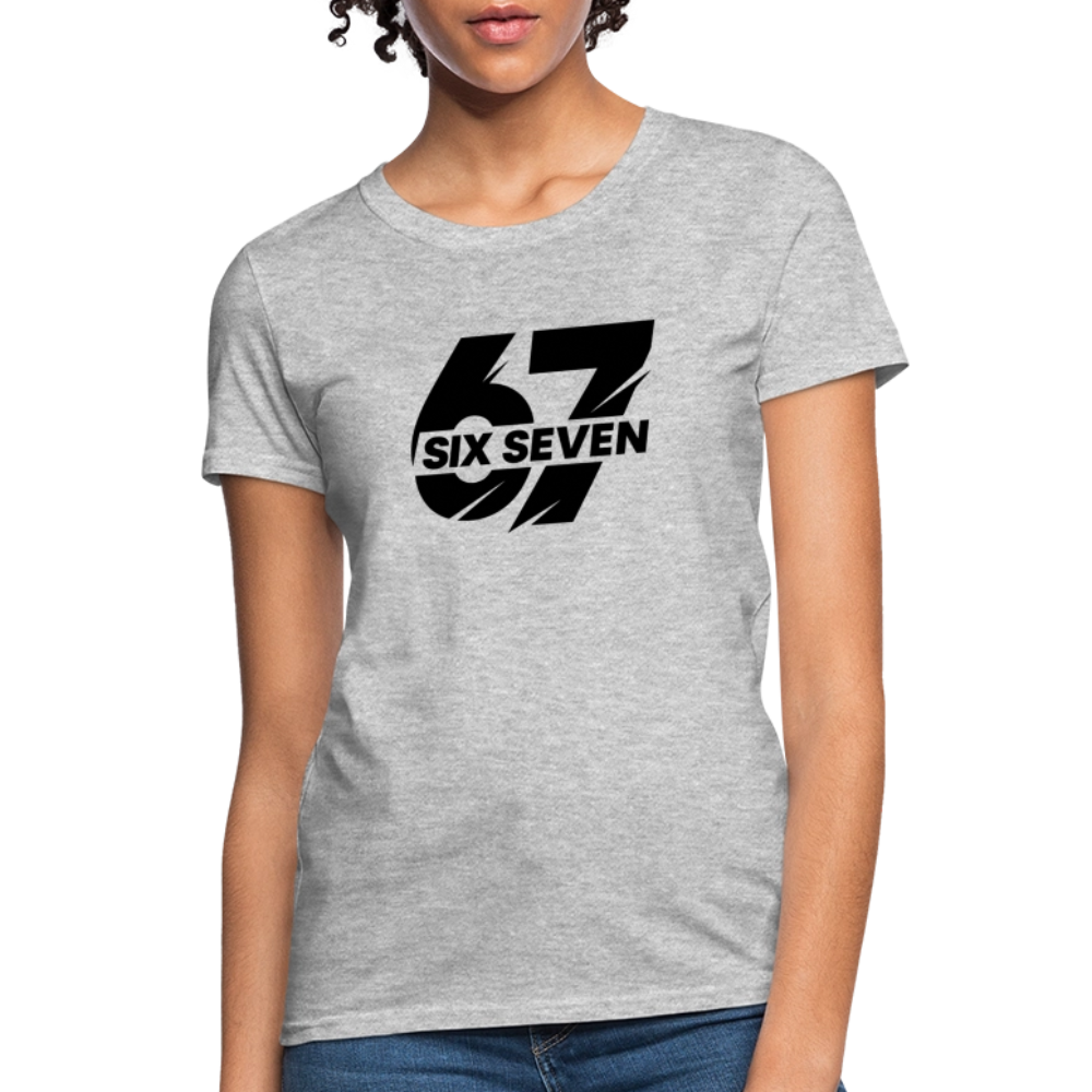 Six Seven 67 Women's T-Shirt - heather gray