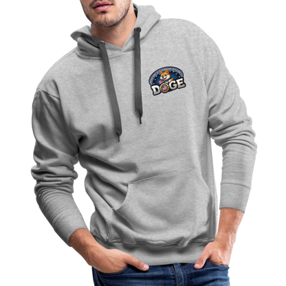 DOGE Men’s Premium Hoodie (front/back print) - heather grey