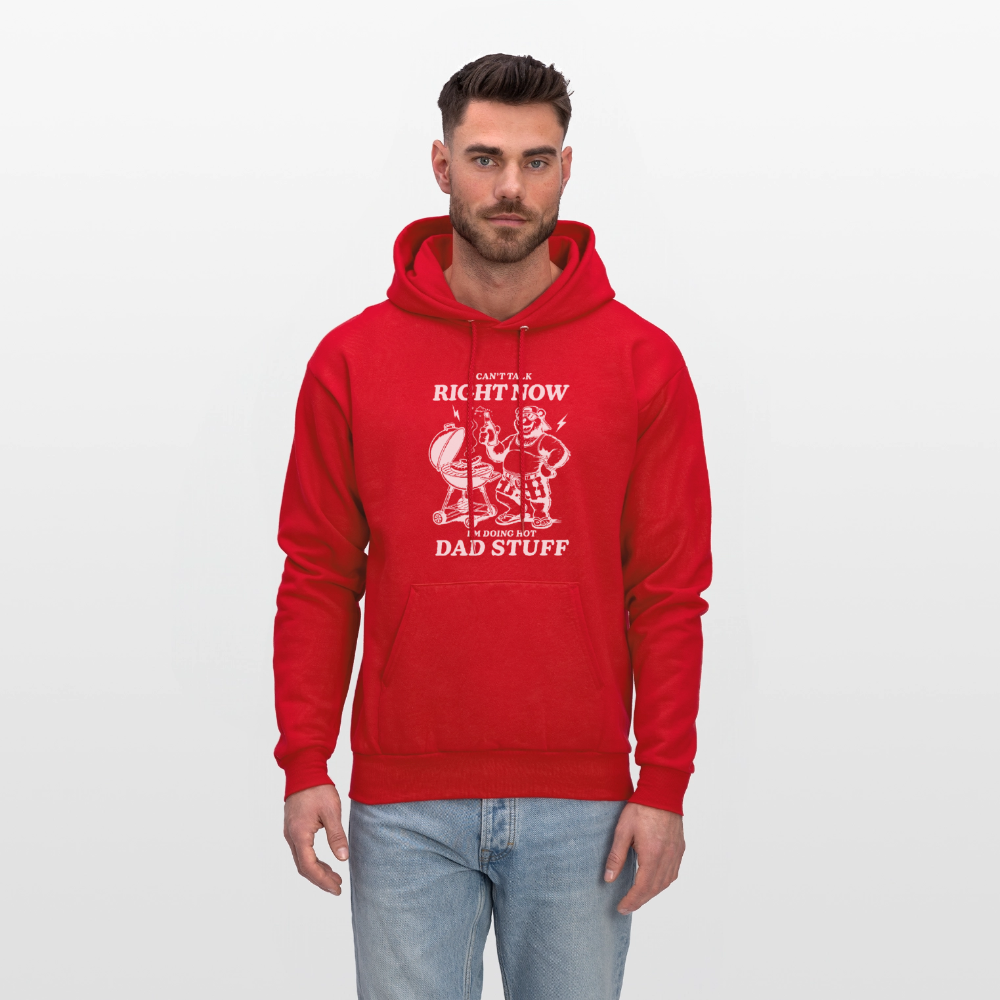 Doing Hot Dad Stuff BBQ Hoodie for Grilling Dads - red