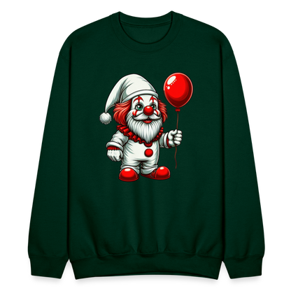 Gnome Clown Sweatshirt - forest green