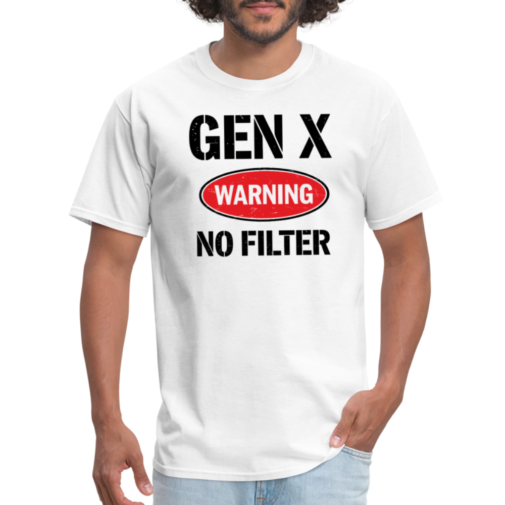 GEN-X Warning No Filter T-Shirt - white