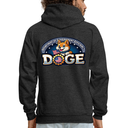 DOGE Hoodie (front/back print) - charcoal grey