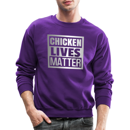 Chicken Lives Matter Sweatshirt - purple