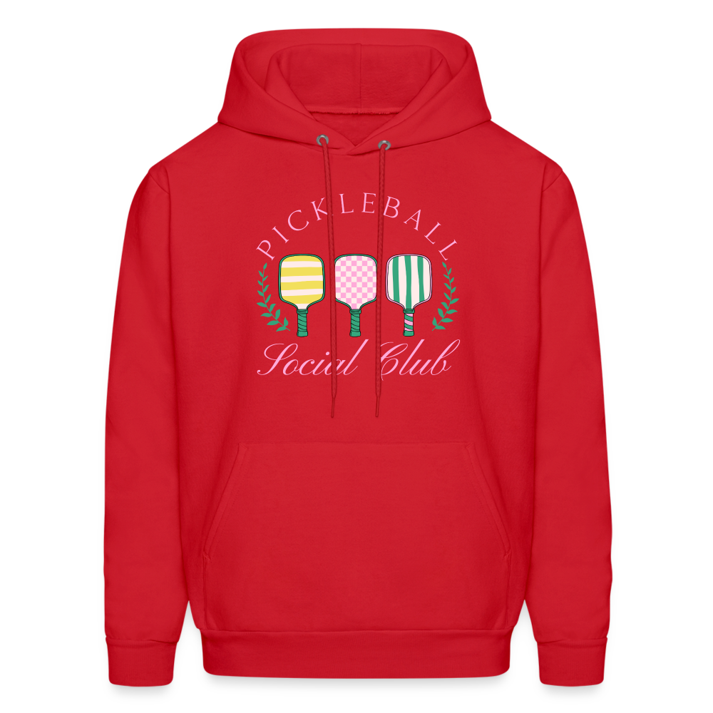 Pickleball Social Club Hoodie - red