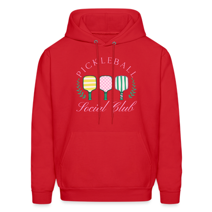 Pickleball Social Club Hoodie - red