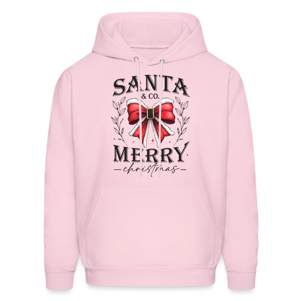 Merry Christmas Santa & Co Hoodie - pale pink