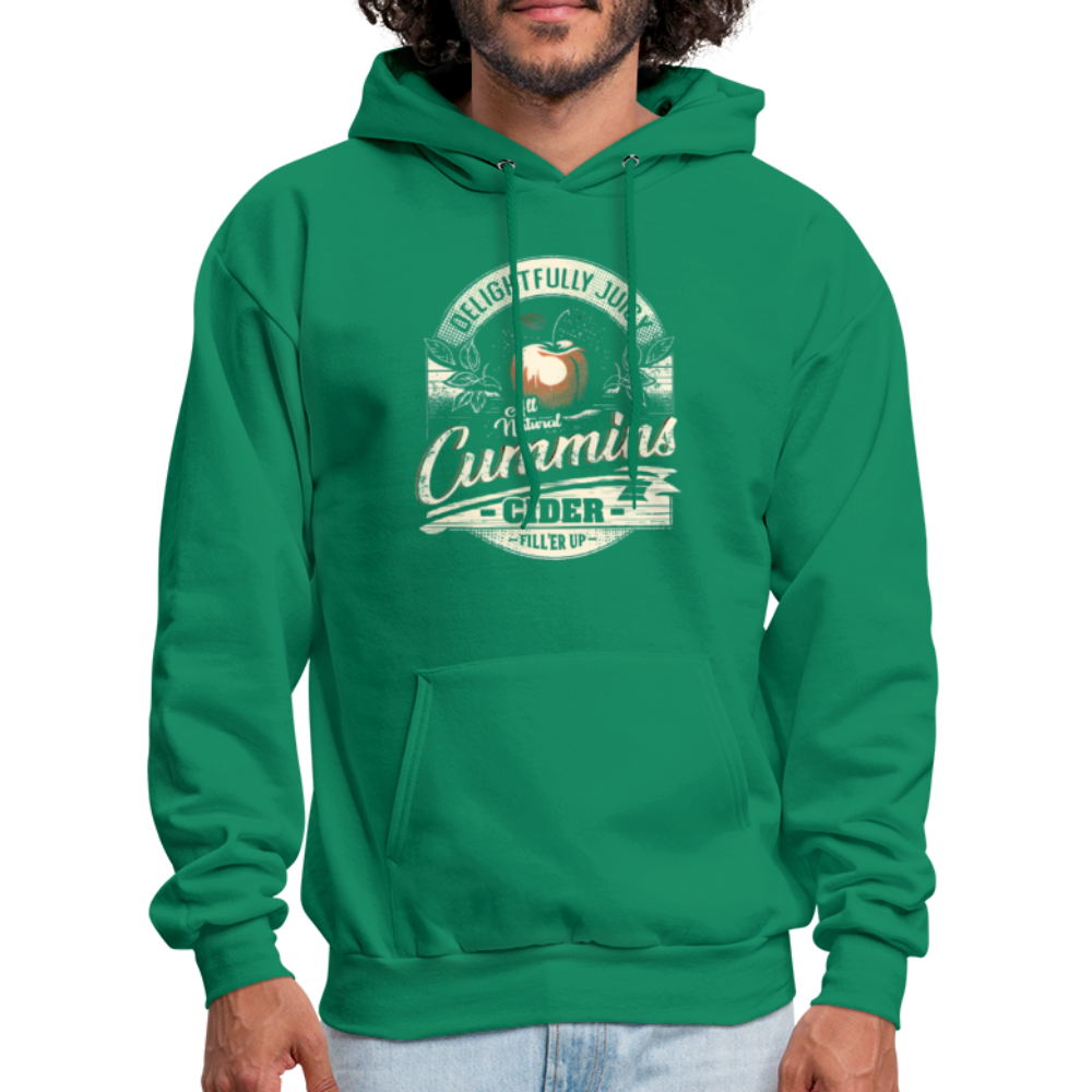 Vintage Cummins Cider (Funny Adult Humor) Hoodie - kelly green