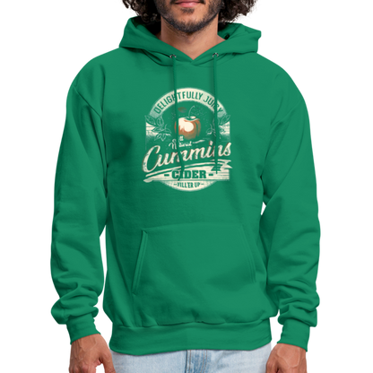 Vintage Cummins Cider (Funny Adult Humor) Hoodie - kelly green