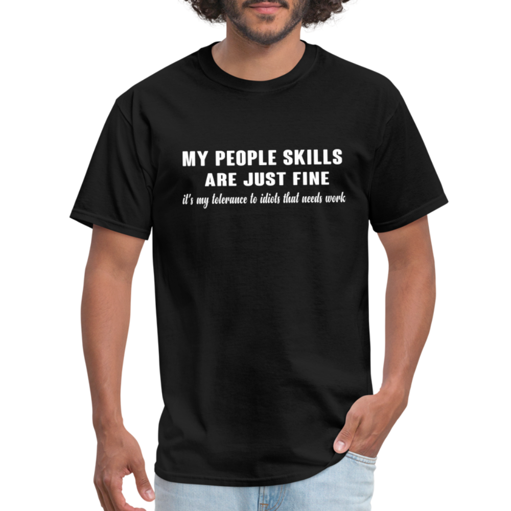 It's My Tolerance To Idiots That Needs Work T-Shirt - black