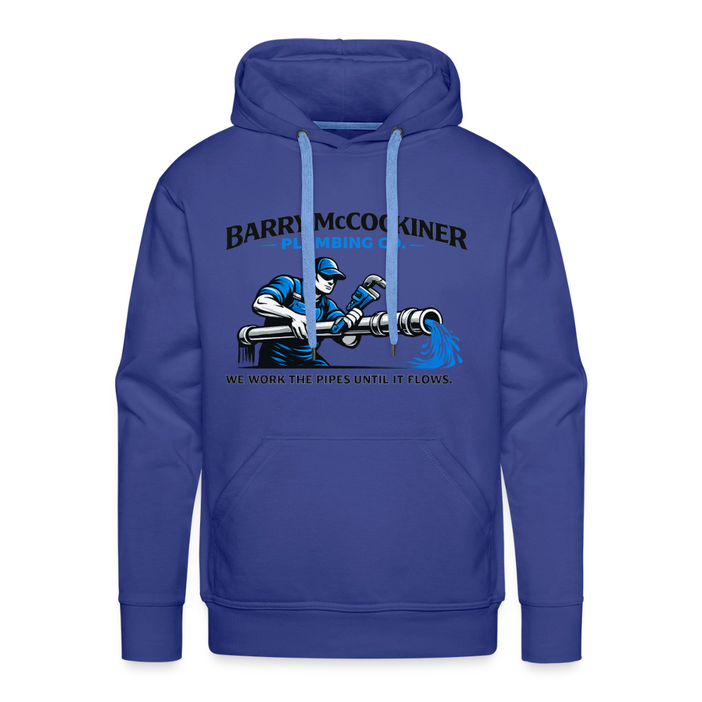Barry McCockiner Plumbing Funny Hoodie Color: Royal Blue
