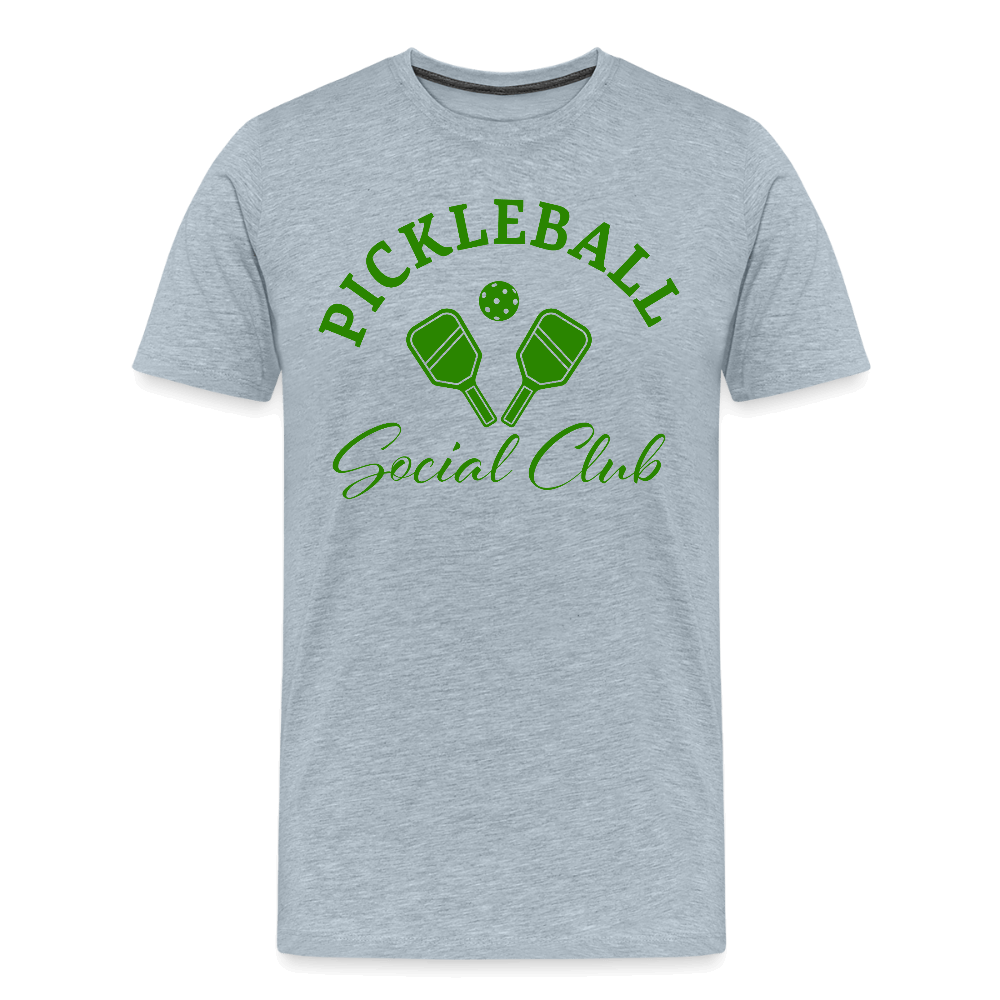 Pickleball Social Club Men's Premium T-Shirt - heather ice blue