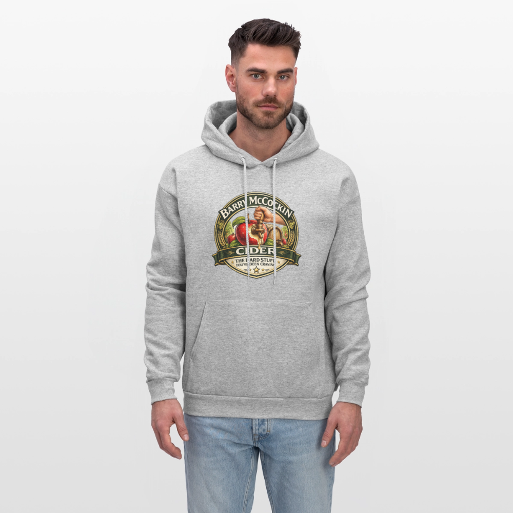 Barry McCockin Cider Funny Graphic Hoodie Color: Forest Green
