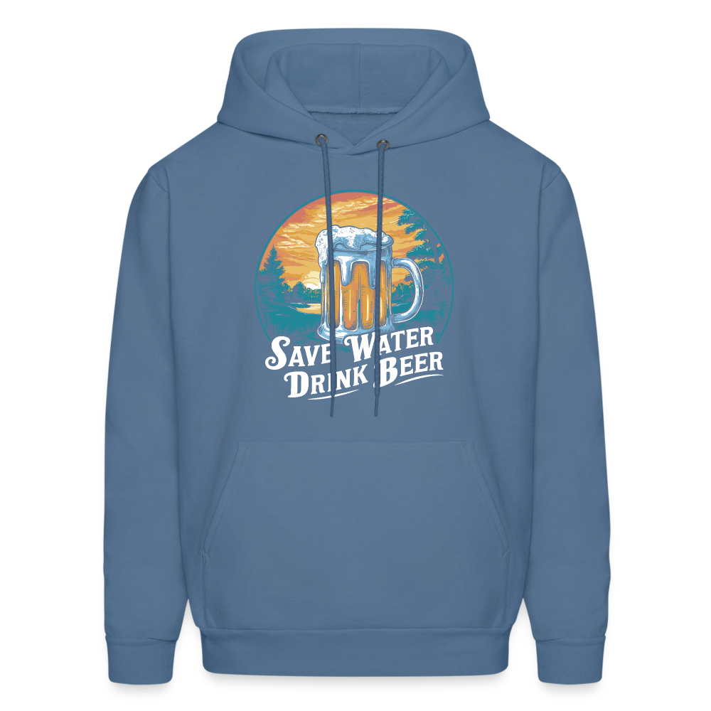 Save Water Drink Beer (Funny Drinking) Hoodie - denim blue