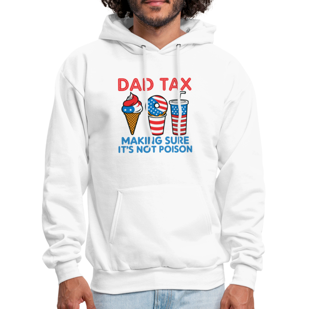 Dad Tax Hoodie (Red White Blue) - white