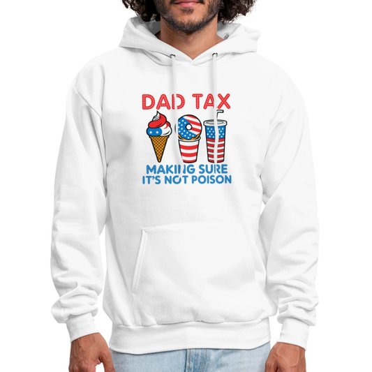 Dad Tax Hoodie (Red White Blue) - white