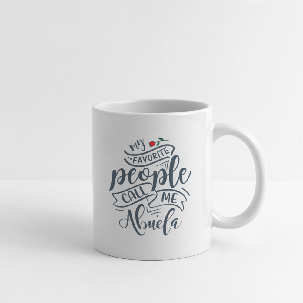 My Favorite People Call Me Abuela Coffee Mug - white