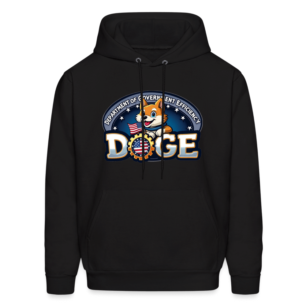 DOGE Logo (Dept of Government Efficiency) Hoodie - black