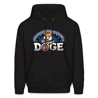 DOGE Logo (Dept of Government Efficiency) Hoodie - black