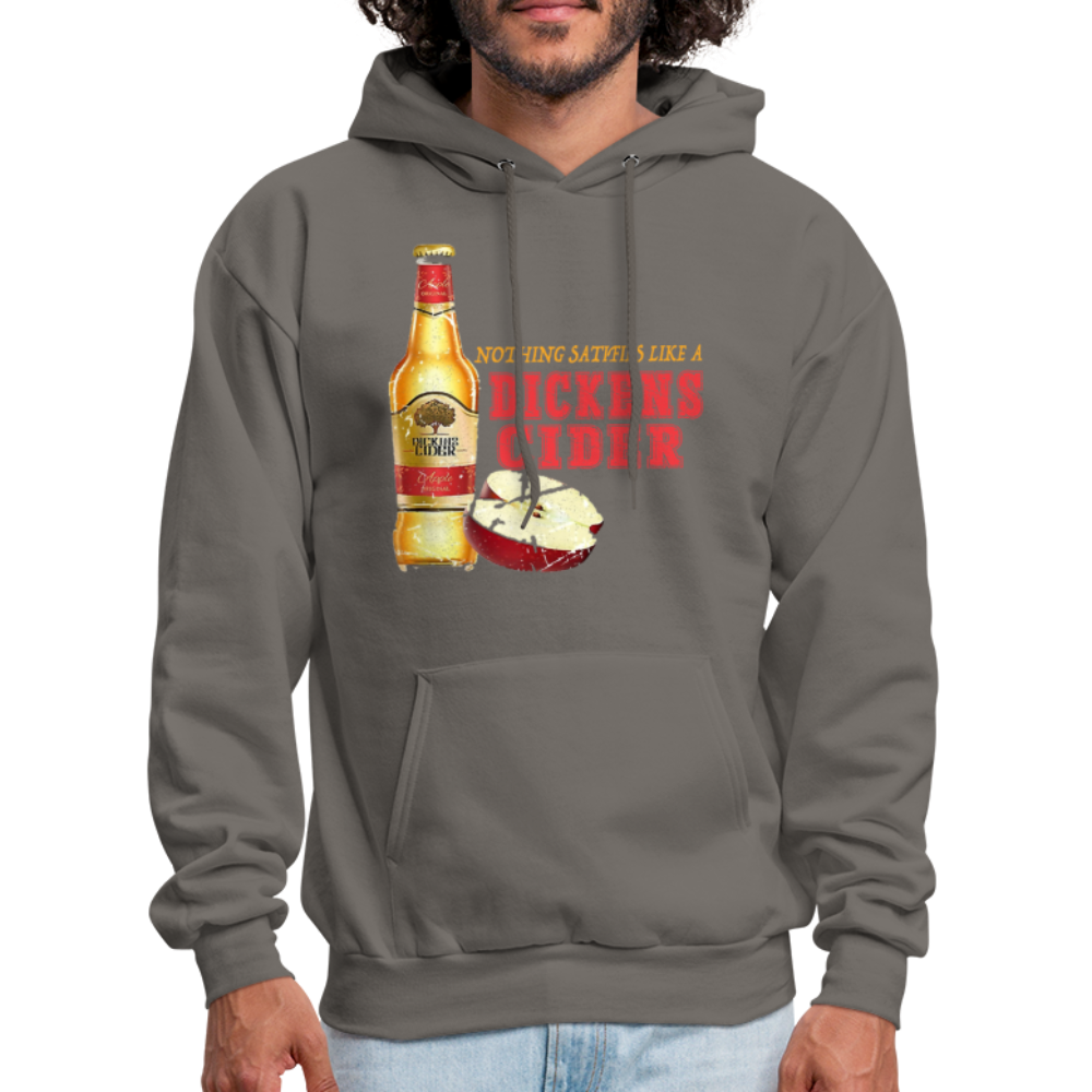 Nothing Satisfies Like A Dickens Cider Hoodie - asphalt gray