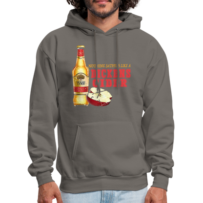 Nothing Satisfies Like A Dickens Cider Hoodie - asphalt gray