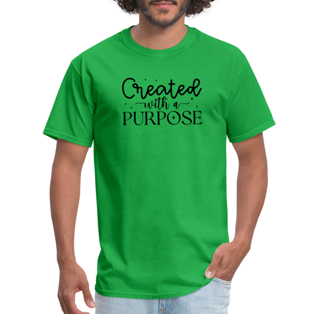 Created with a Purpose T-Shirt - bright green