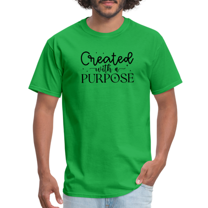 Created with a Purpose T-Shirt - bright green