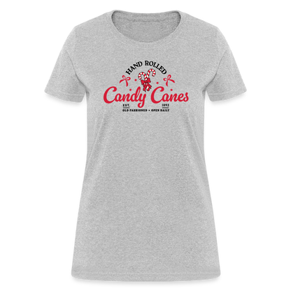 Hand Rolled Candy Canes Women's T-Shirt - heather gray