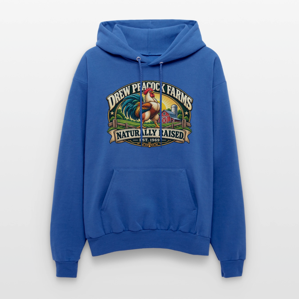 Drew Peacock Farms Hoodie - royal blue