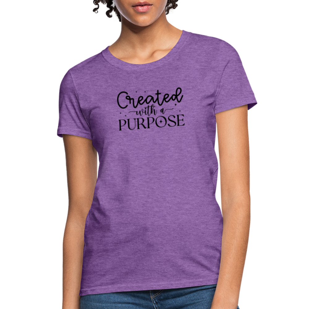 Created with a Purpose Women's T-Shirt - purple heather