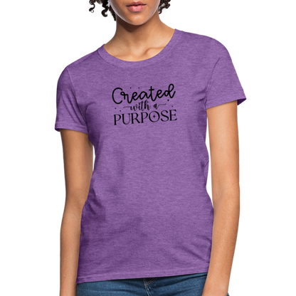 Created with a Purpose Women's T-Shirt - purple heather