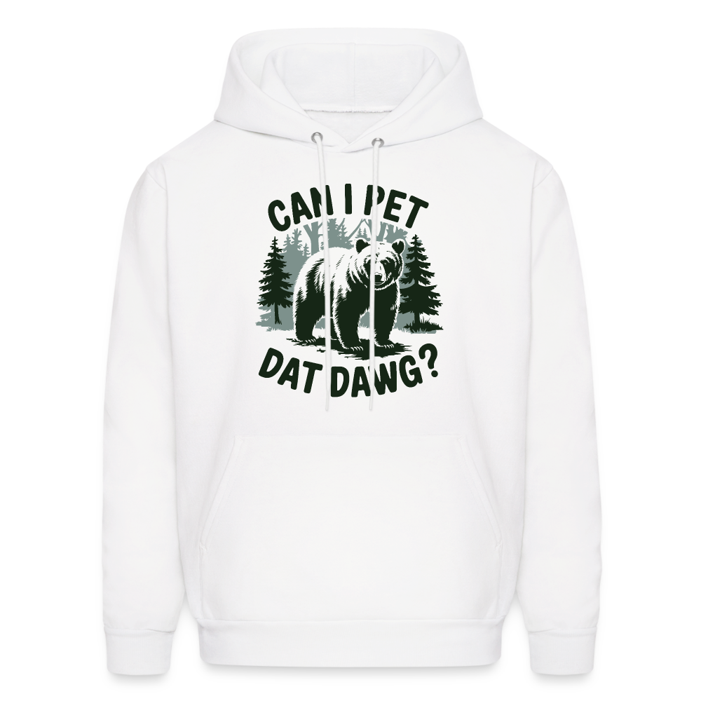 Can I Pet That Dawg Hoodie - white